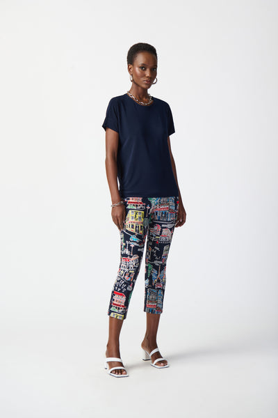 Joseph Ribkoff Paris Multi-Coloured Pants, Style #241268