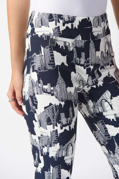 Joseph Ribkoff Cityscape Print Pants, Style #242212