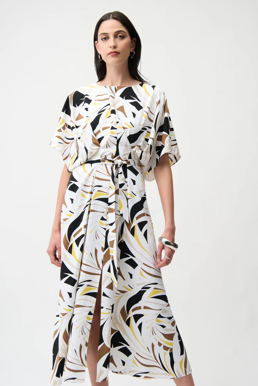 Joseph Ribkoff Contour Sash Midi Dress, Style 261168