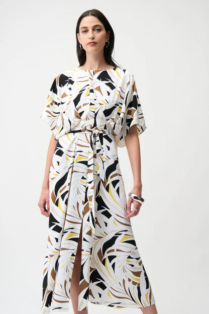 Joseph Ribkoff Contour Sash Midi Dress, Style 261168
