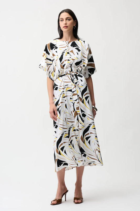 Joseph Ribkoff Contour Sash Midi Dress, Style 261168