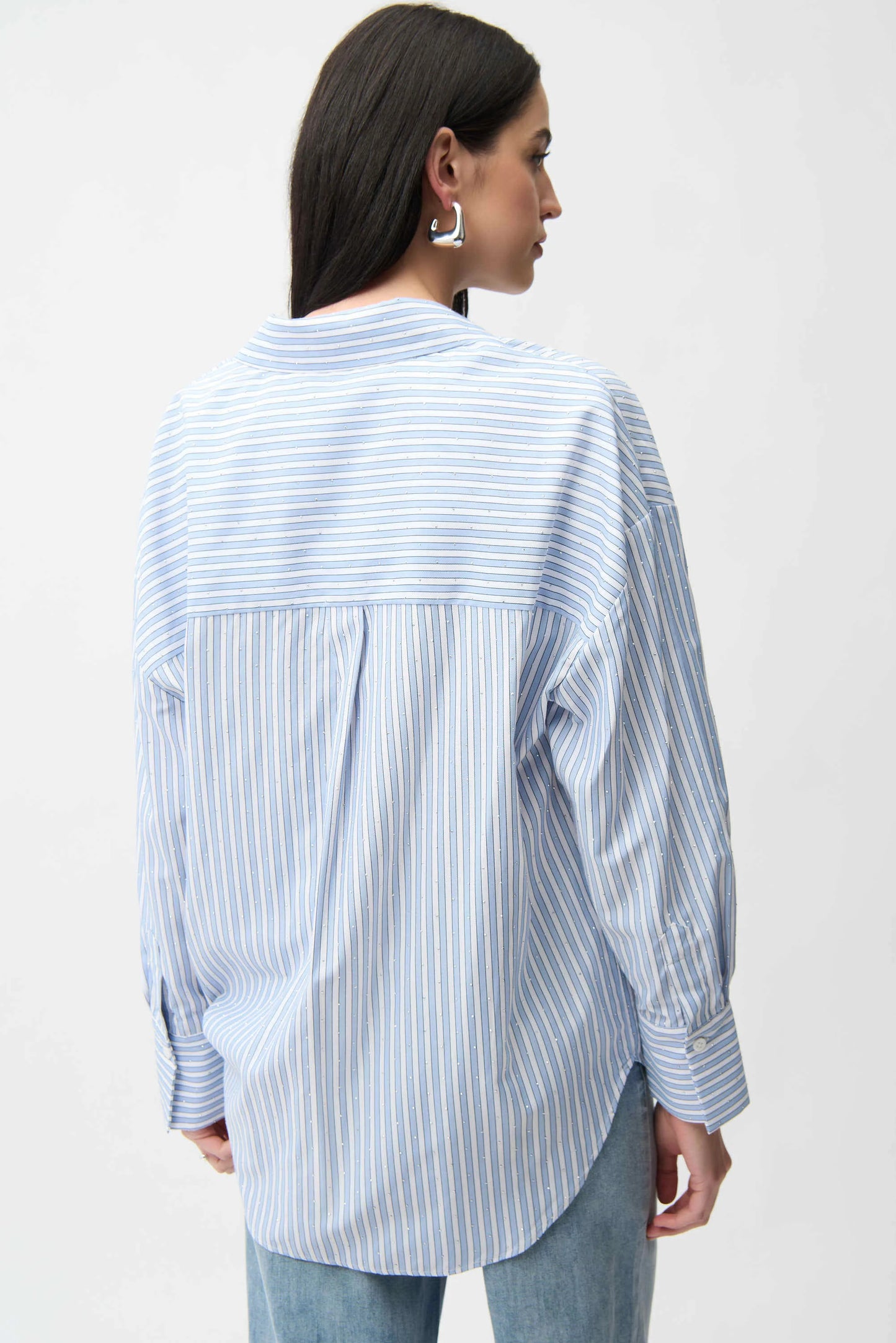 Joseph Ribkoff Stripe Print Boxy Blouse, Style 261931