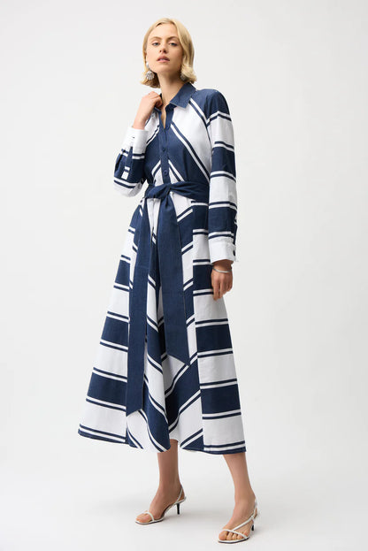 Joseph Ribkoff Striped Print Maxi Dress, Style #261936