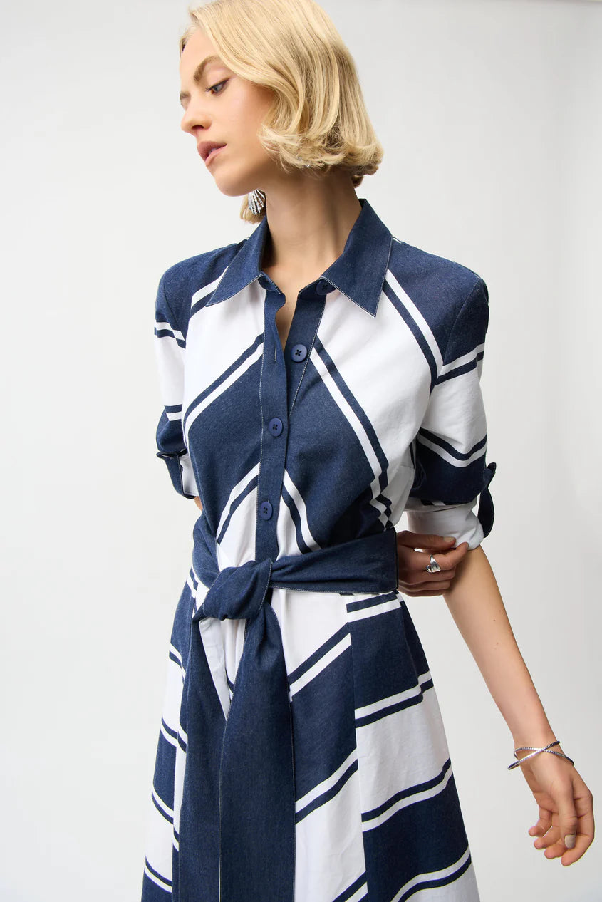 Joseph Ribkoff Striped Print Maxi Dress, Style #261936