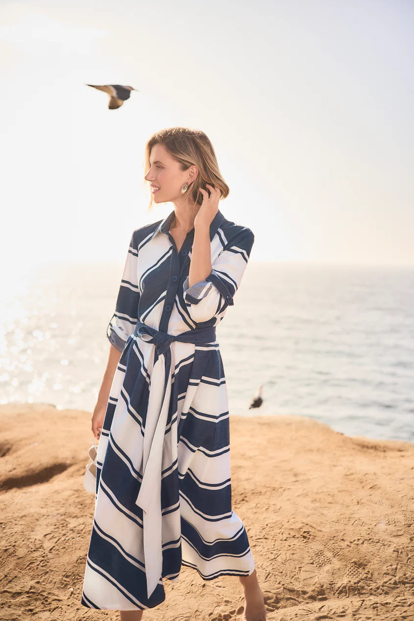 Joseph Ribkoff Striped Print Maxi Dress, Style #261936