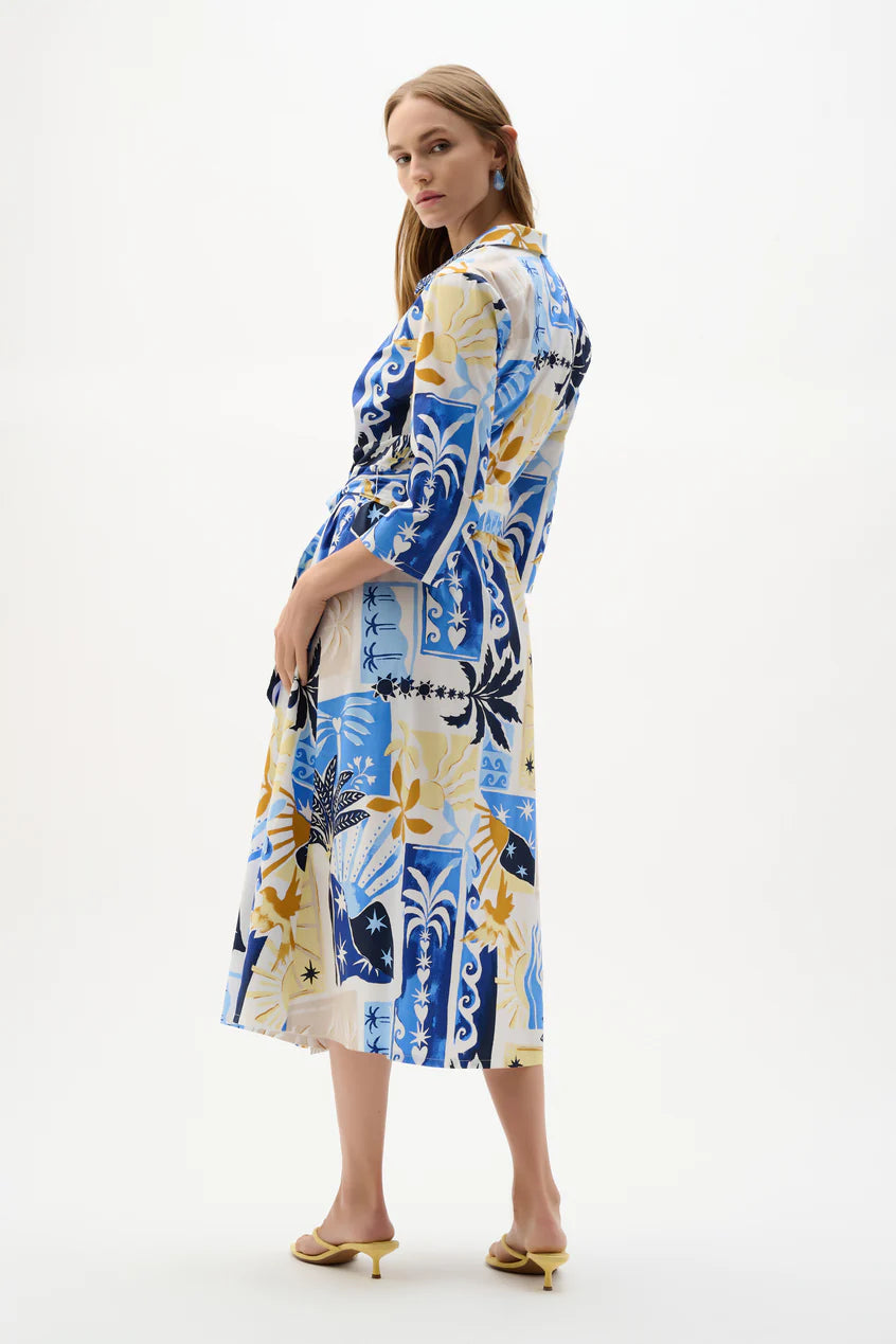 Joseph Ribkoff Floral V-Neck Wrap Dress, Style #262225