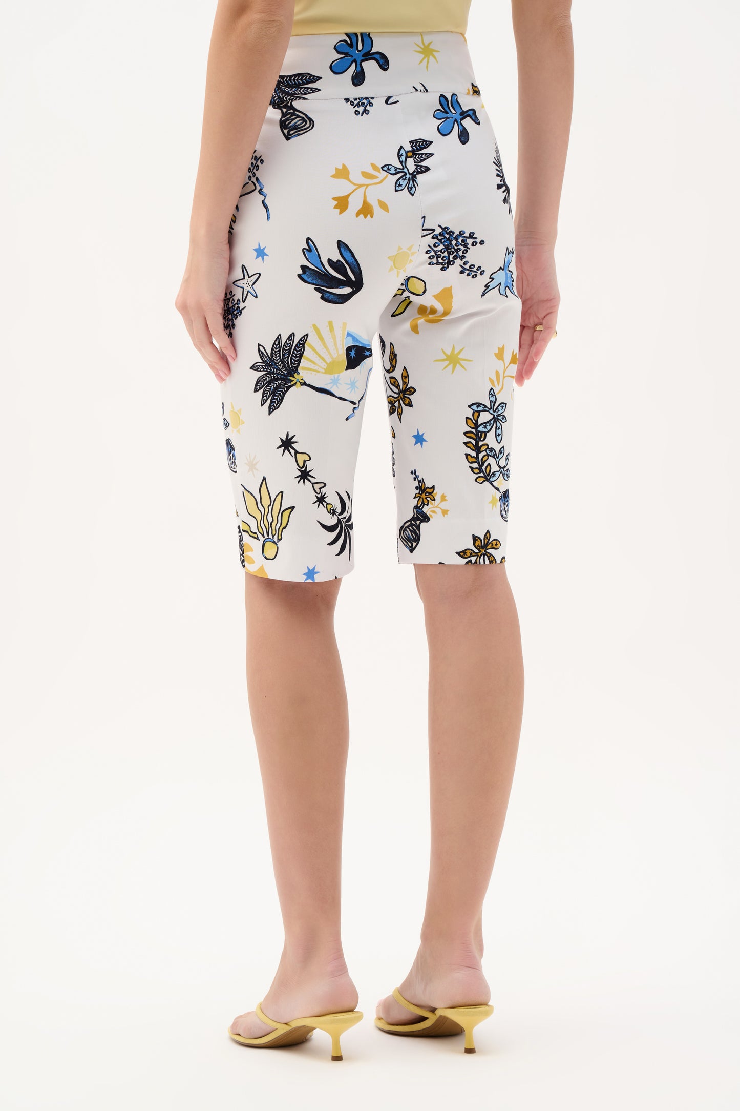 Joseph Ribkoff Floral High-waisted Shorts, Style 262228