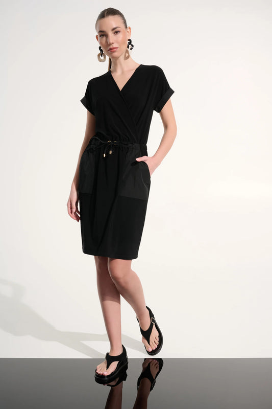 Joseph Ribkoff Knee-length Wrap Dress, Style 262630