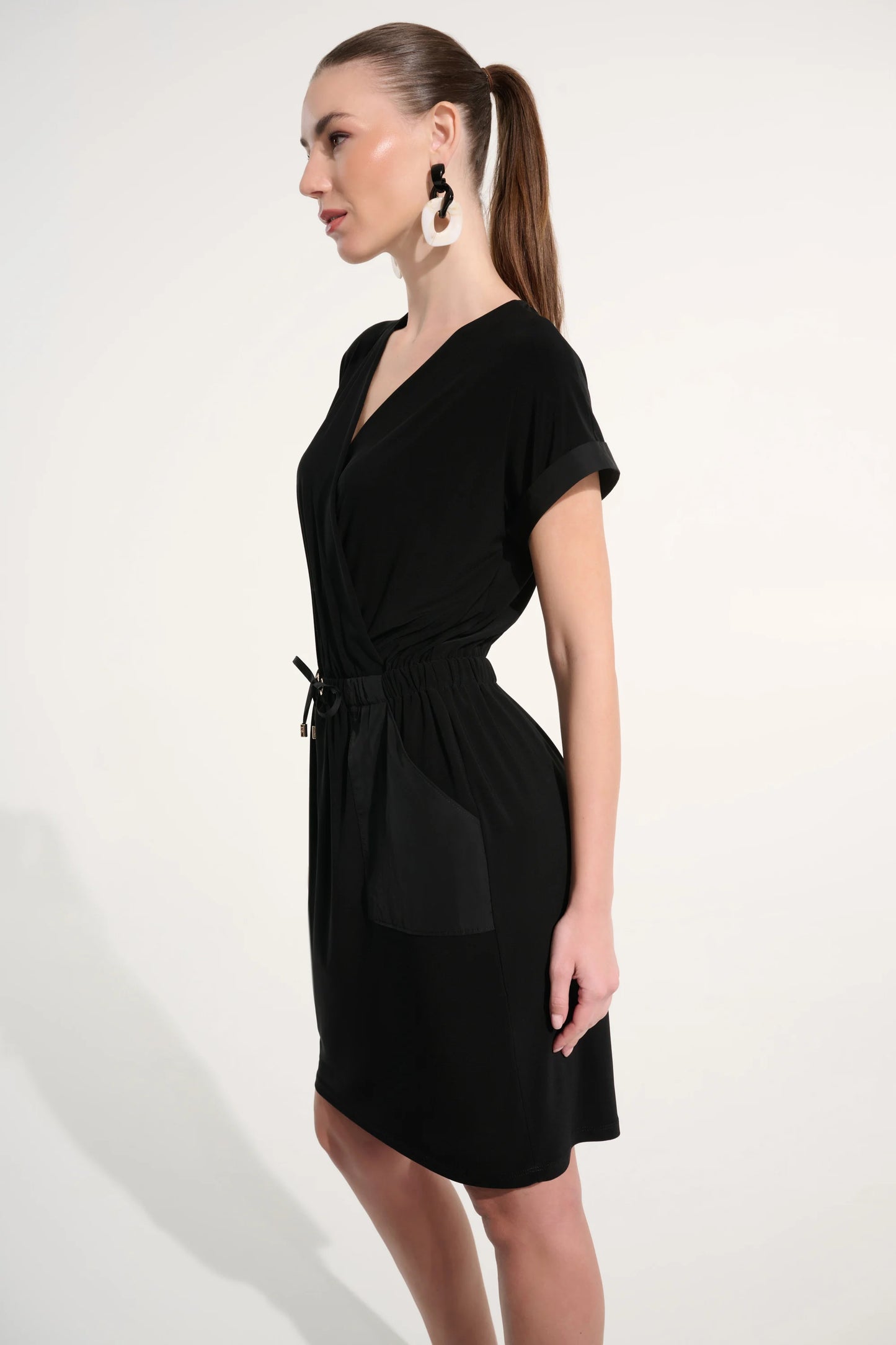 Joseph Ribkoff Knee-length Wrap Dress, Style 262630