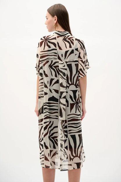 Joseph Ribkoff Tropical Print Long Tunic Blouse, Style #262949