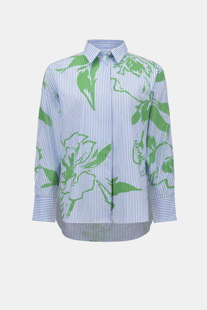 Joseph Ribkoff Floral Striped Casual Shirt, Style 262951