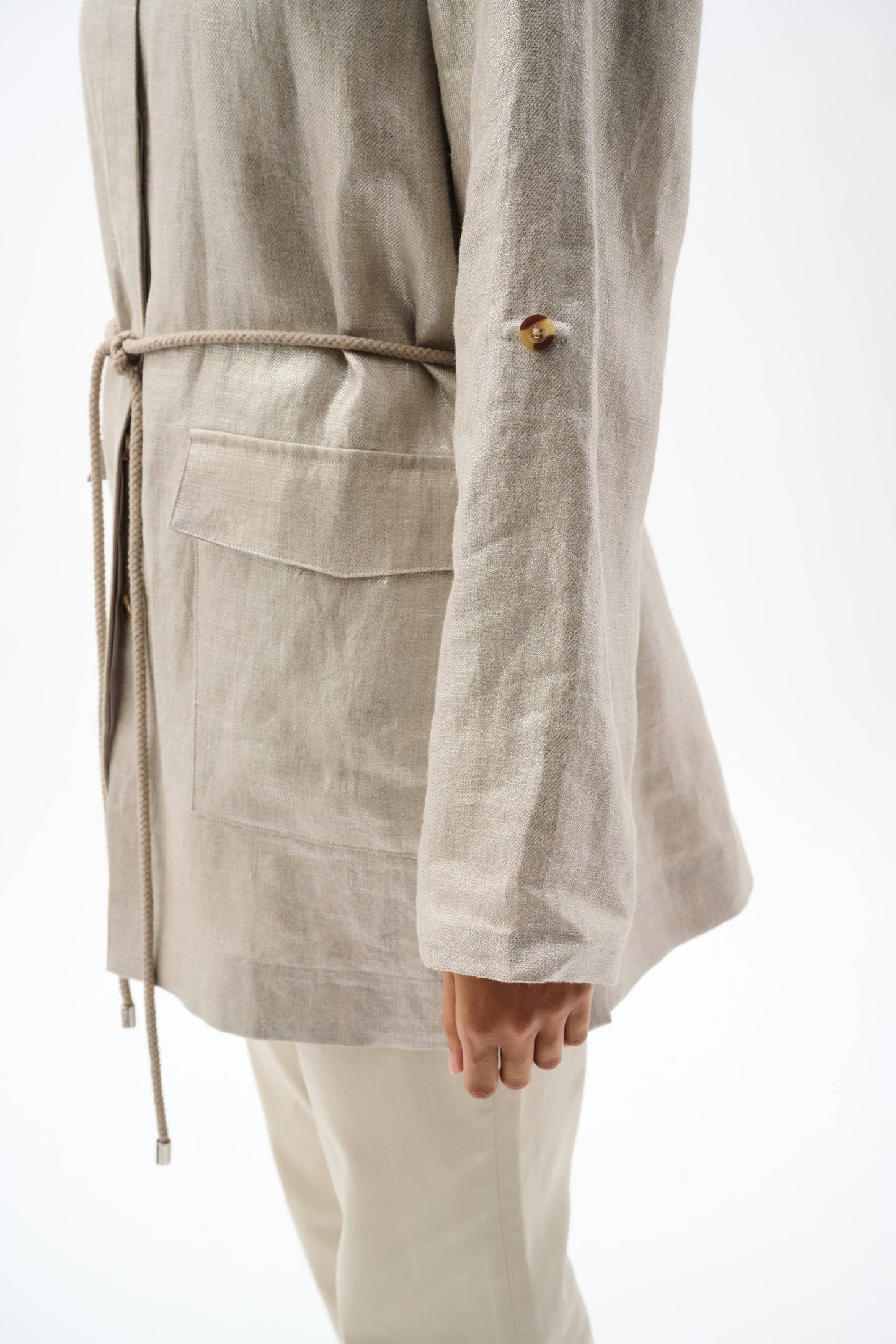 Joseph Ribkoff Foiled Linen Jacket, Style 262979