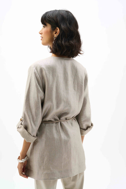 Joseph Ribkoff Foiled Linen Jacket, Style 262979