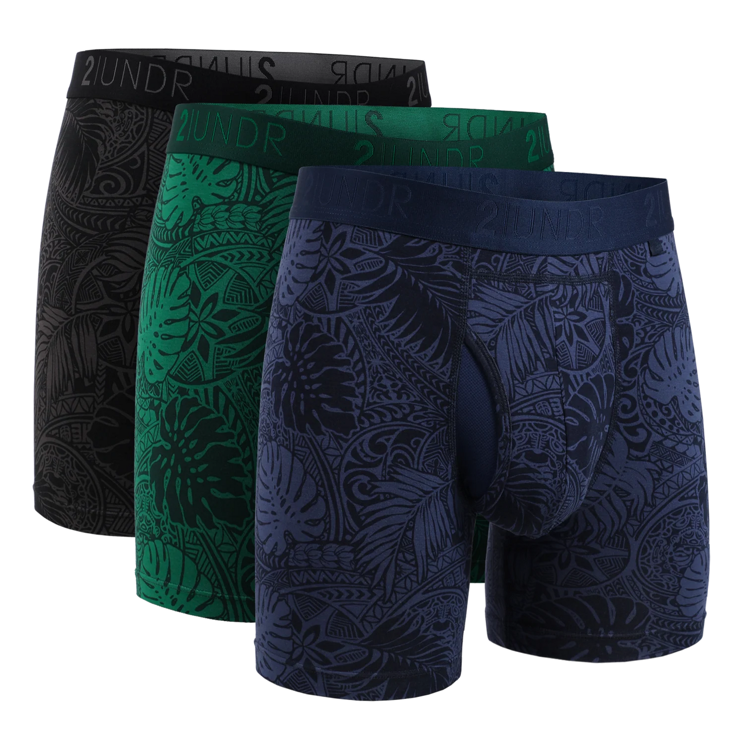 2UNDR Swing Shift 6" Boxer Brief 3 Pack Boxset
