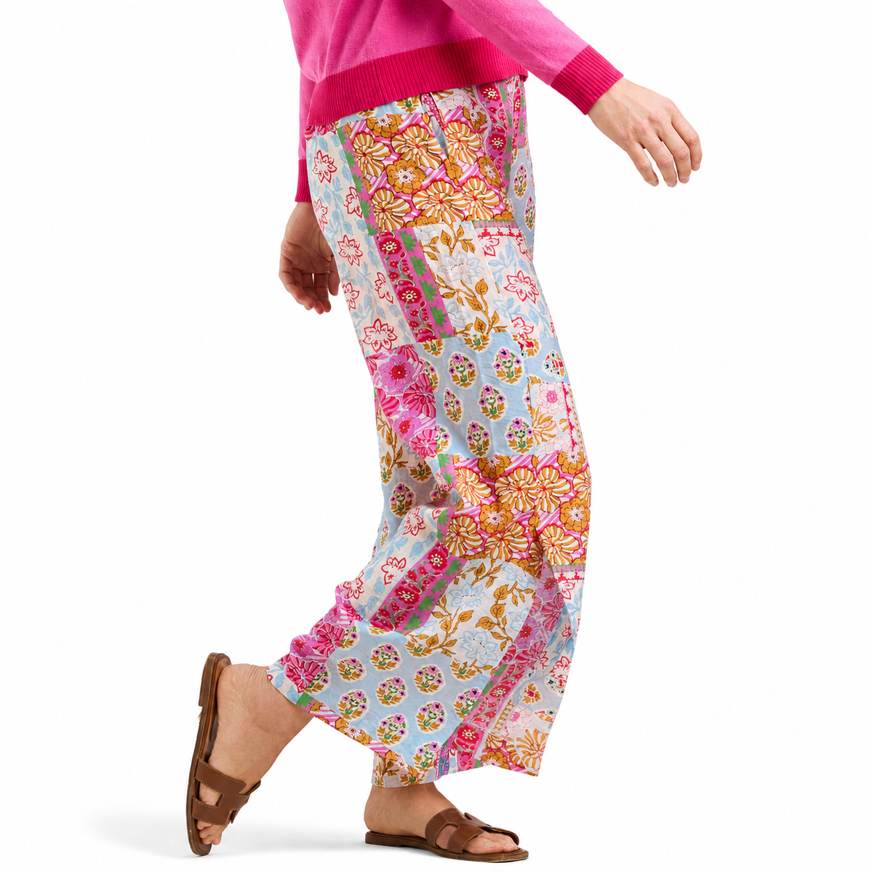 Zaket & Plover Citrus Bloom Print Pant