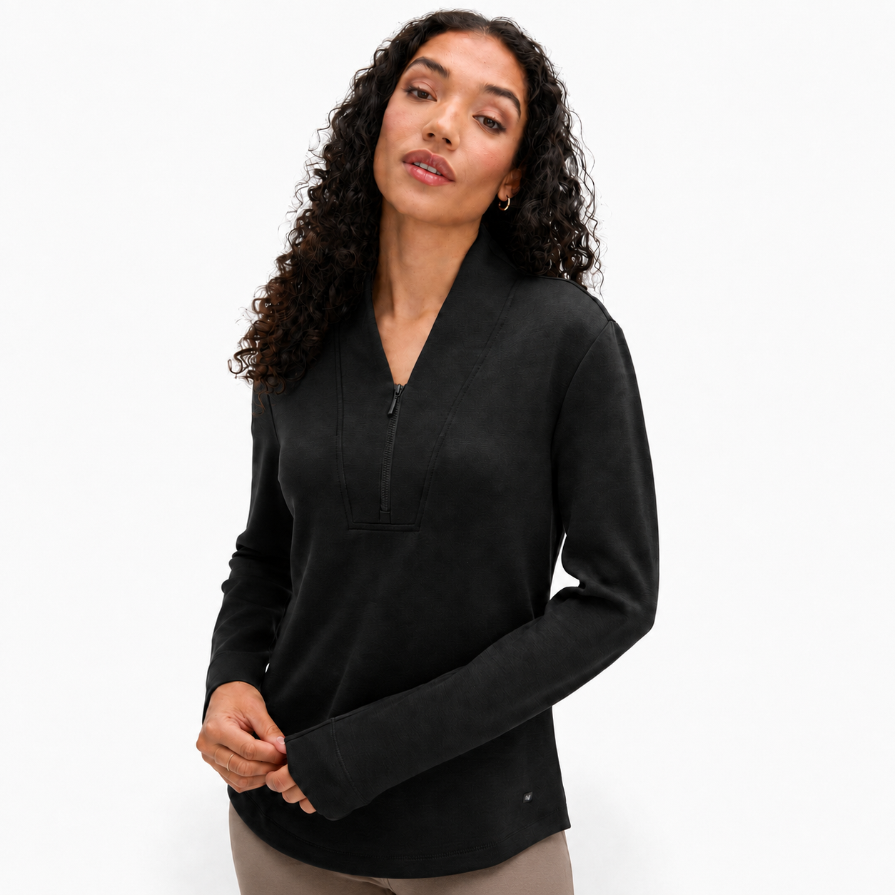 FIG ELIN 1/4 Zip Top