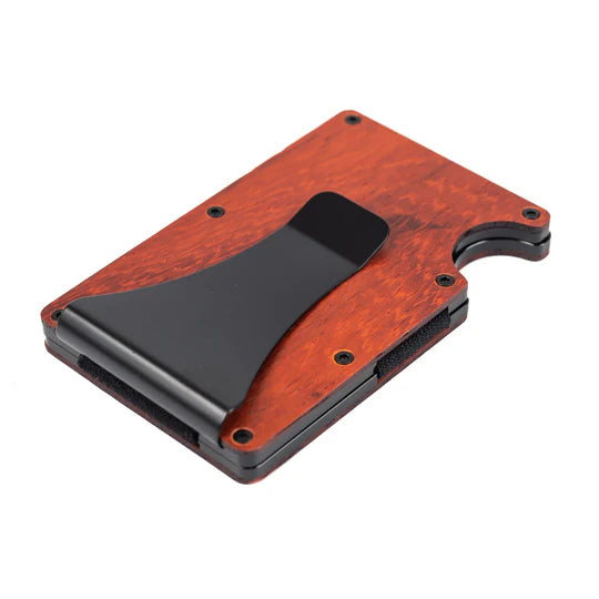 Mad-Man Rosewood RFID Money Clip, Style #3181