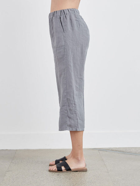 Cut Loose Hanky Linen Easy Crop Pant, Style #4202349