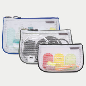 Travelon Set of 3 Assorted Piped Pouches Travelon