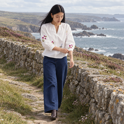 Seasalt Cornwall High Woods Embroidered Blouse