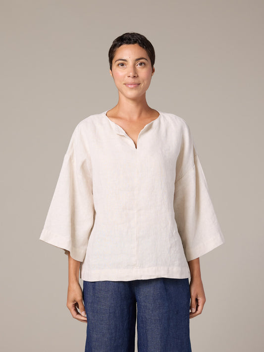 Cut Loose Split Neck Pullover