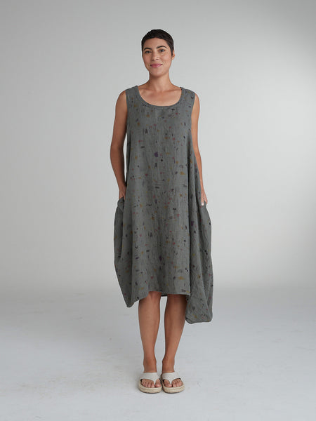 Cut Loose Graffiti Floral Button Bubble Dress, Style #4630237
