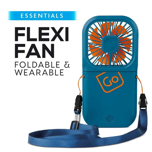 Flexi Fan - Foldable Handheld Fan with Emergency Power Bank