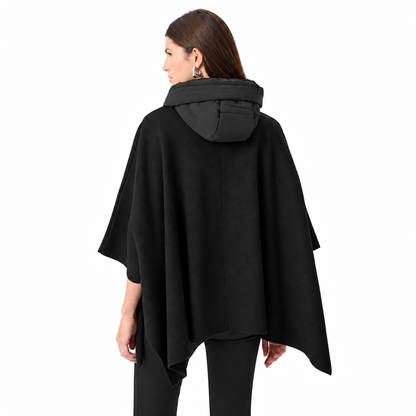 Joseph Ribkoff Sweater Knit Quilted Poncho Jacket Style 263627