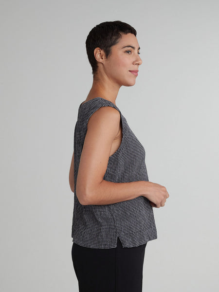 Cut Loose Crinkle Check Shell, Style #6125331