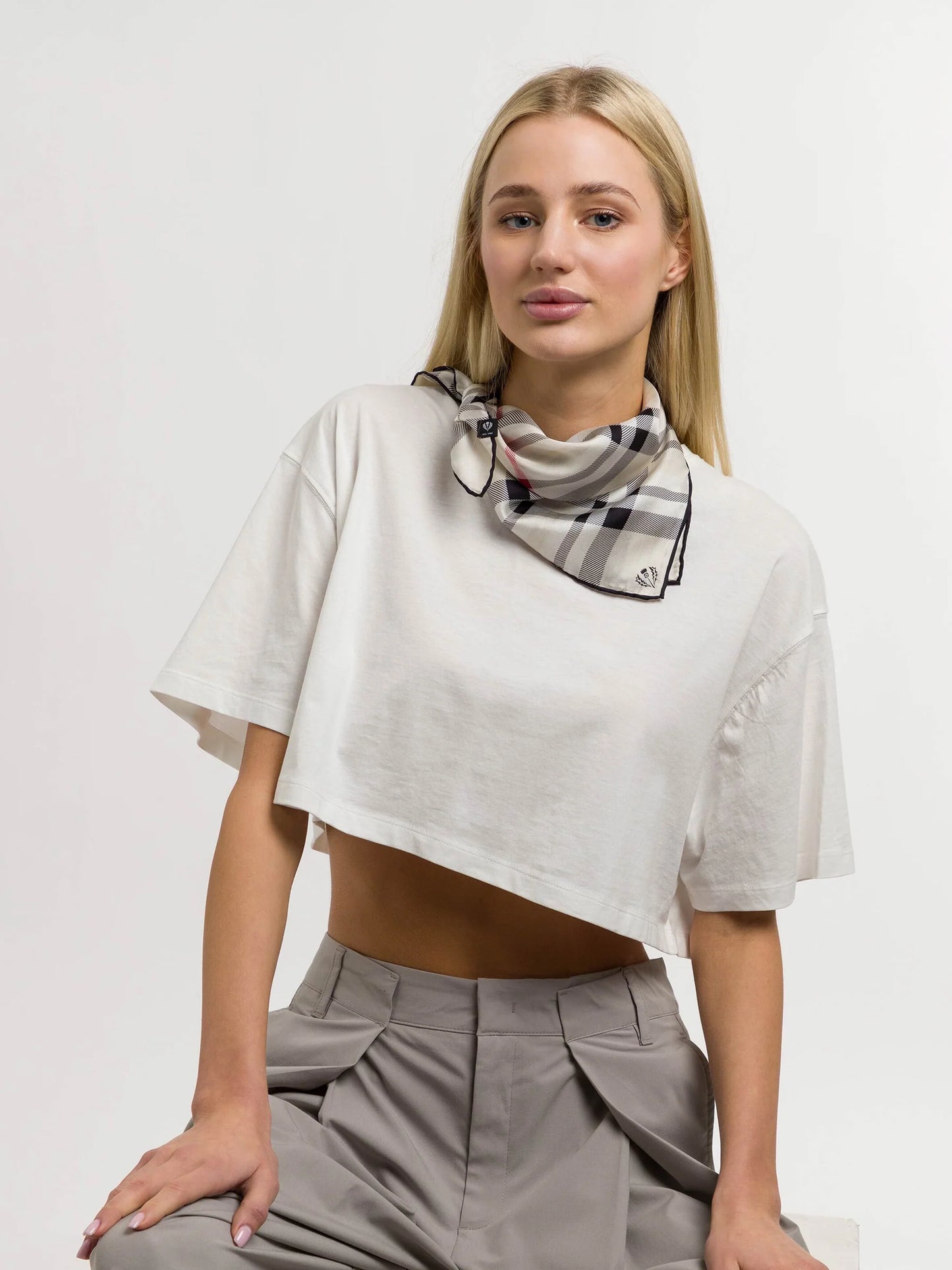 FRAAS Silk Plaid Neckie