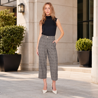 Renuar Brushed Check Pant