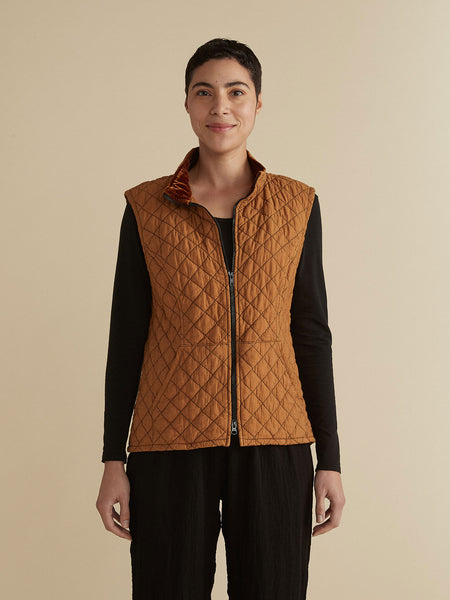 Cut Loose Zip Front Quilted Vest, Style #6595655