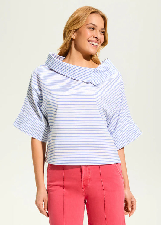 FDJ Crossover Neck Popover Top, Style #7027729