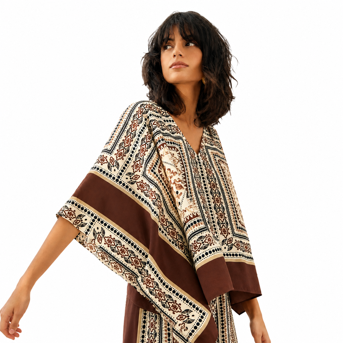 Joseph Ribkoff Georgette Printed Poncho