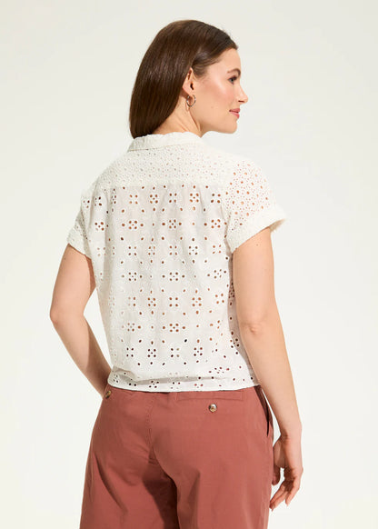 FDJ Short Sleeve Eyelet Top, Style #7824395