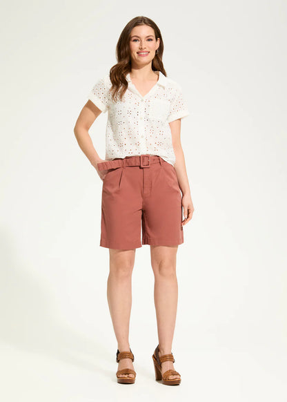 FDJ Short Sleeve Eyelet Top, Style #7824395