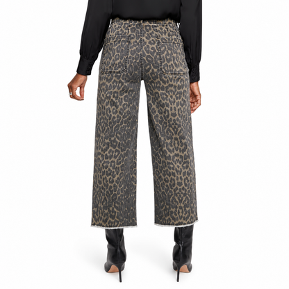 Renuar Luxe Tencel Cropped Wide Leg Pant
