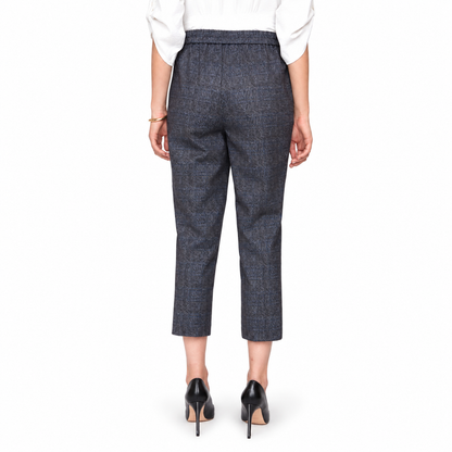 Renuar Glencheck Knit Pull-On Pants