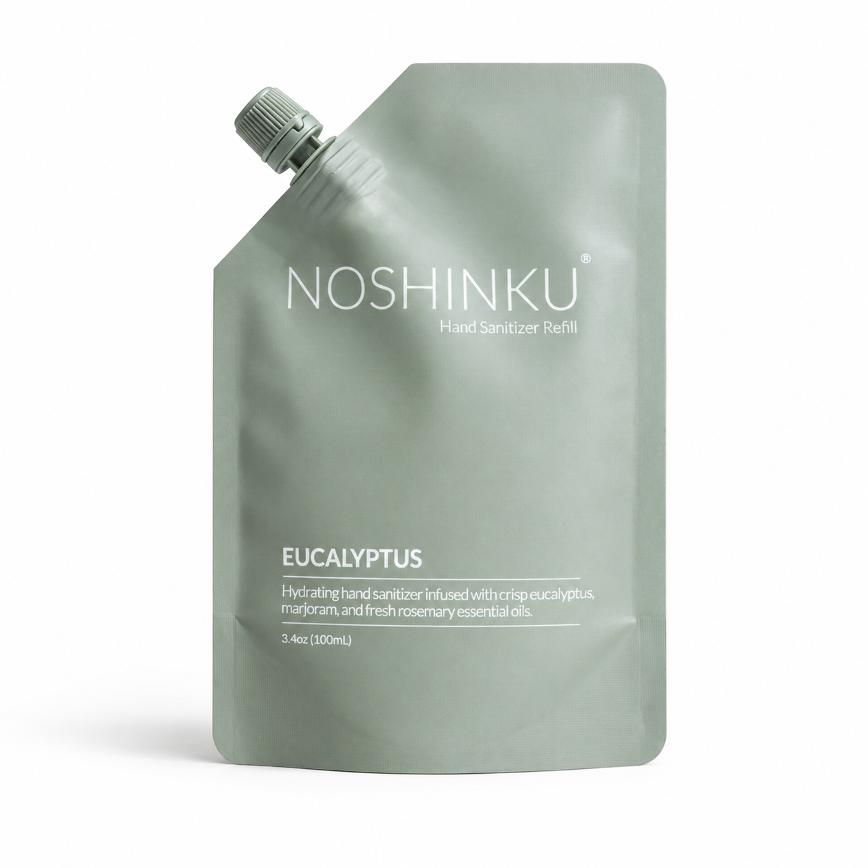 Noshinku Hydrating Hand Sanitizer Pouch Eucalyptus Refill