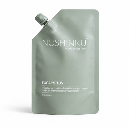 Noshinku Hydrating Hand Sanitizer Pouch Eucalyptus Refill