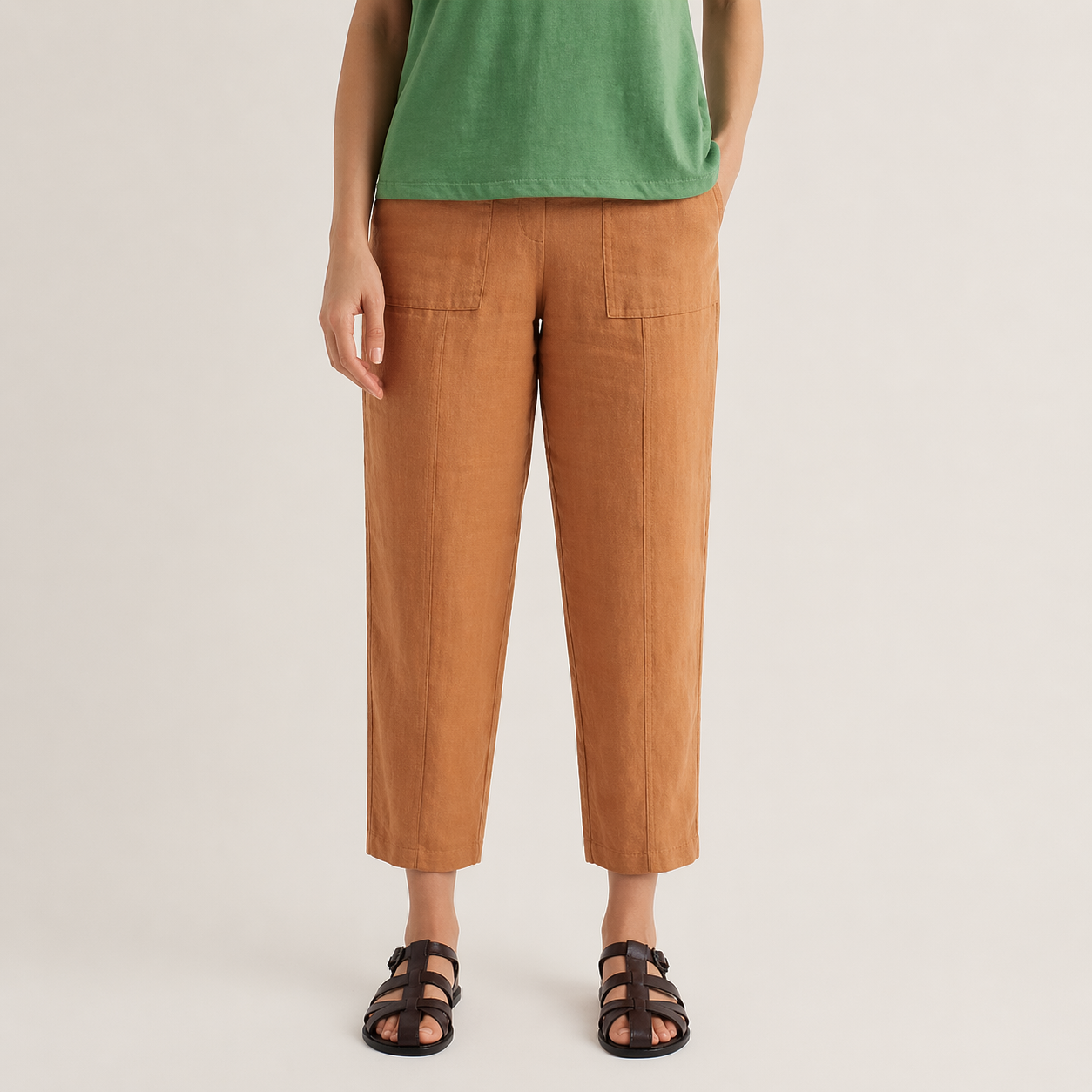 Seasalt Saltings Linen Cropped Trousers