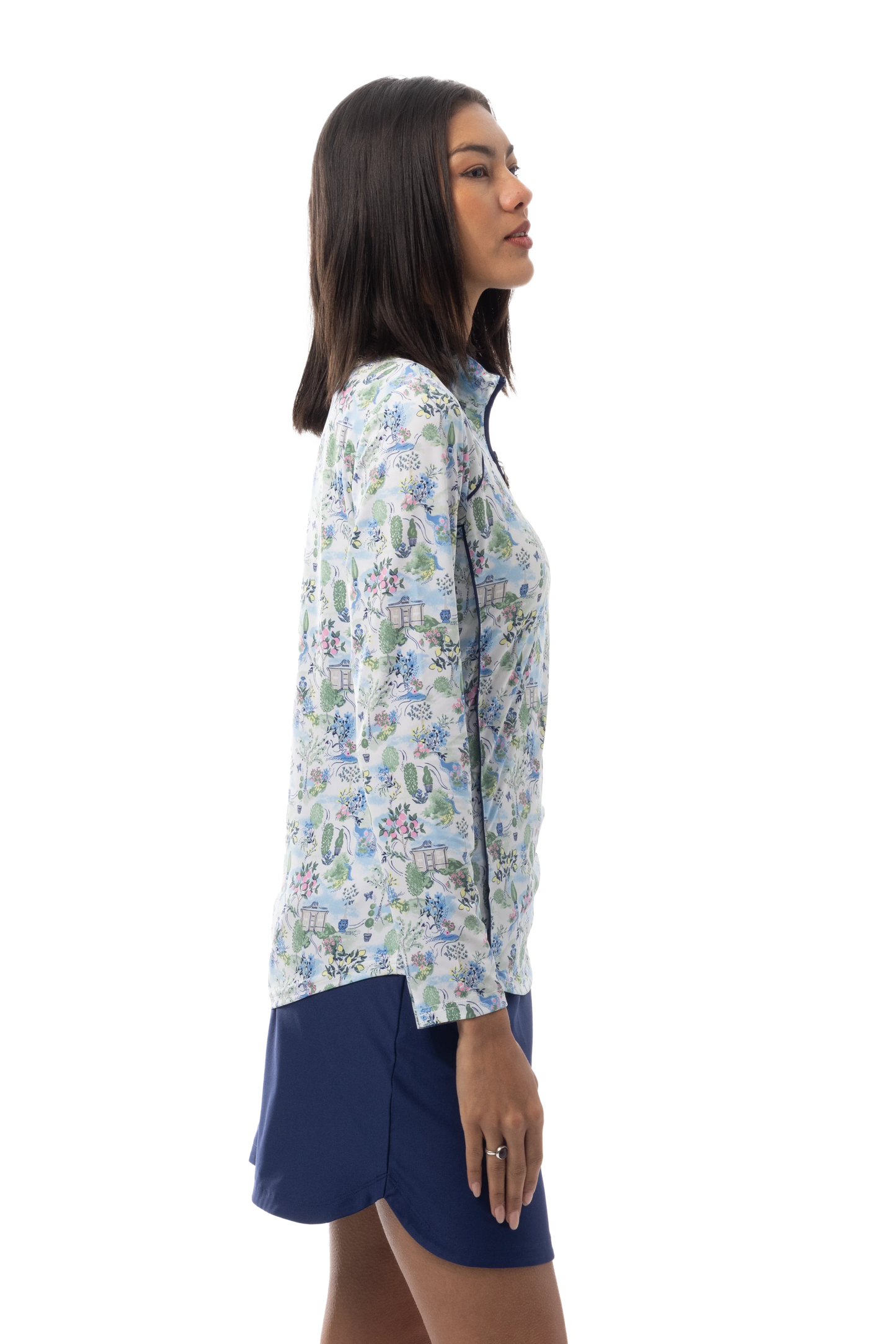SanSoleil SunGlow long-sleeve 1/4-zip mock