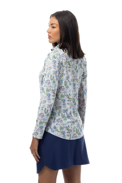 SanSoleil SunGlow long-sleeve 1/4-zip mock