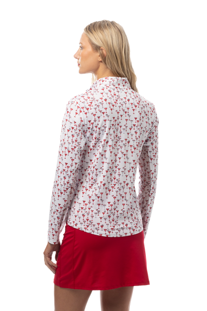 SanSoleil SolCool long-sleeve 1/4-zip mock
