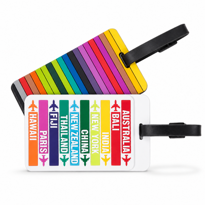 Travelon Set of 2 Luggage Tags, Hot Spots design