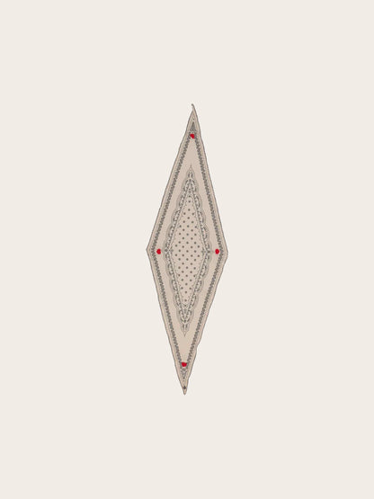 FRAAS Paisley Print Diamond Scarf