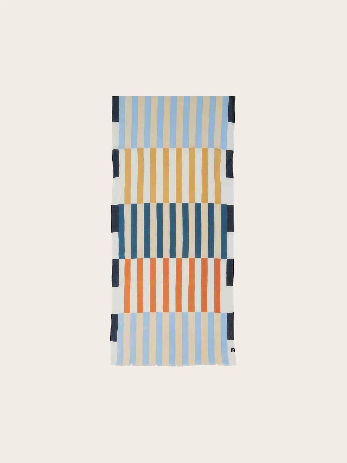 FRAAS Retro Cotton Striped Scarf