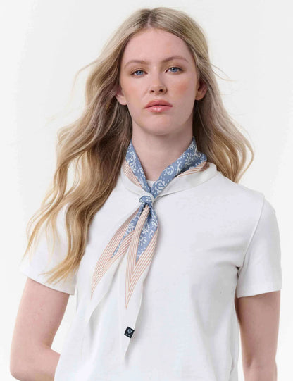 FRAAS Paisley Print Diamond Shaped Scarf