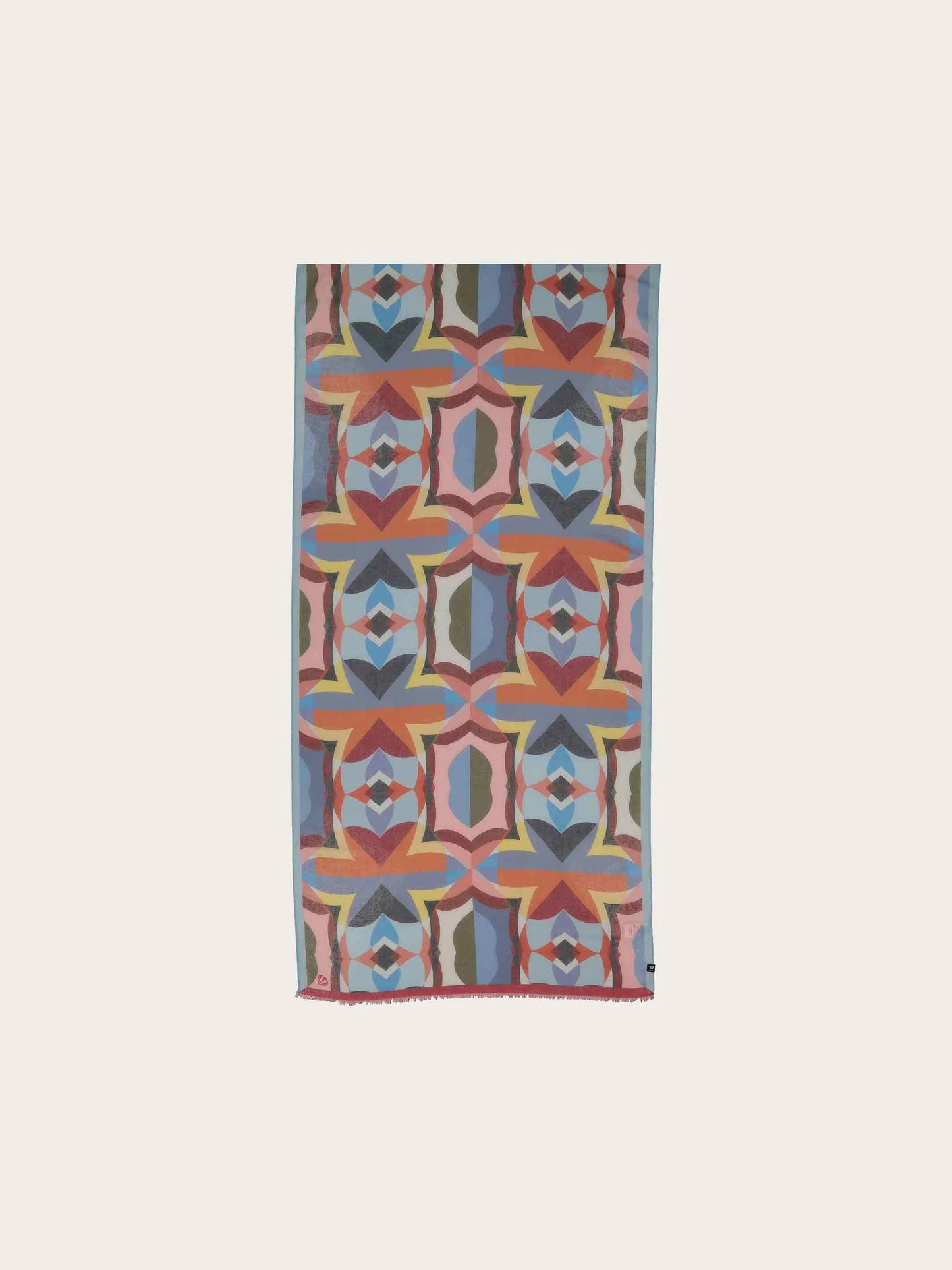 FRAAS Geometric Print Recycled Poly Scarf