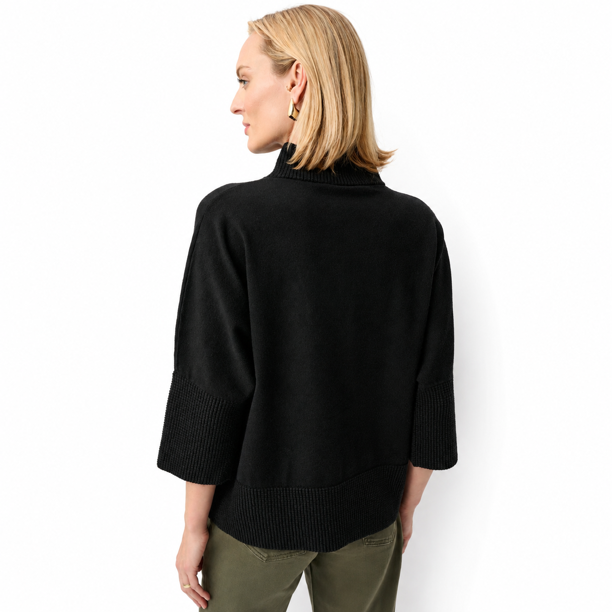 Joseph Ribkoff Brushed Viscose And Nylon Funnel-Neck Sweater